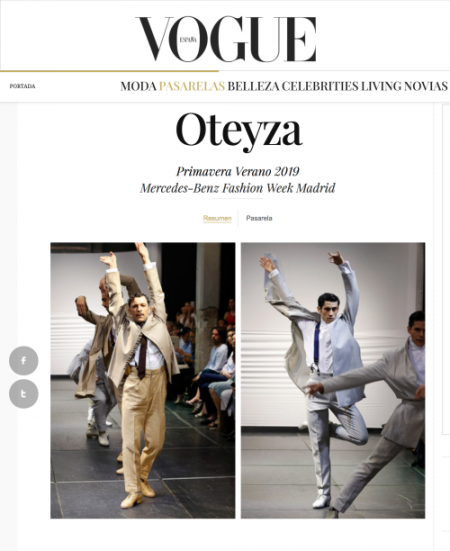 OTEYZA: la moda masculina en su libre movimiento